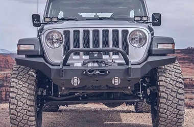 Rugged Ridge HD Front Bumper | Bumper – Rugged Ridge | Truck Hero